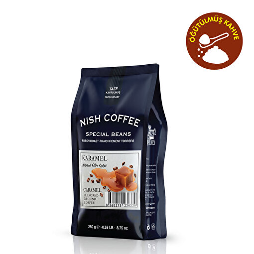 Nish Karamel Aromalı Filtre Kahve 250 gr. ürün görseli