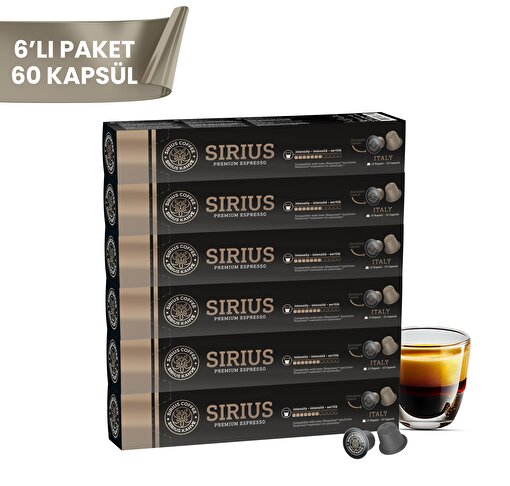 Picture of Sirius Nespresso  Compatible Capsule Coffee 7 Italy Set Of 6 (60 Capsule)