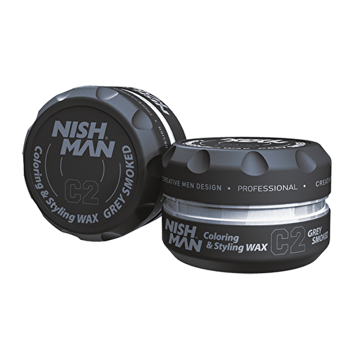 Picture of Nishman Premium Hair Coloring Wax C2 Grey Smoked
