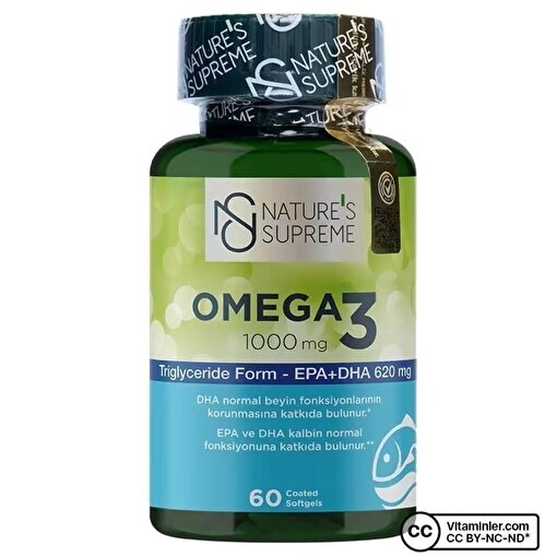 Picture of Nature’s Supreme Omega 3 1000 mg 60 Capsules