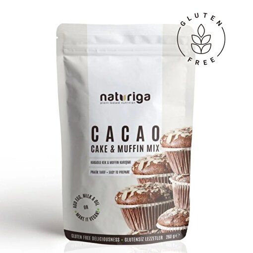Picture of Naturiga Gluten Free Cacao Cake Mix (260 Gr)