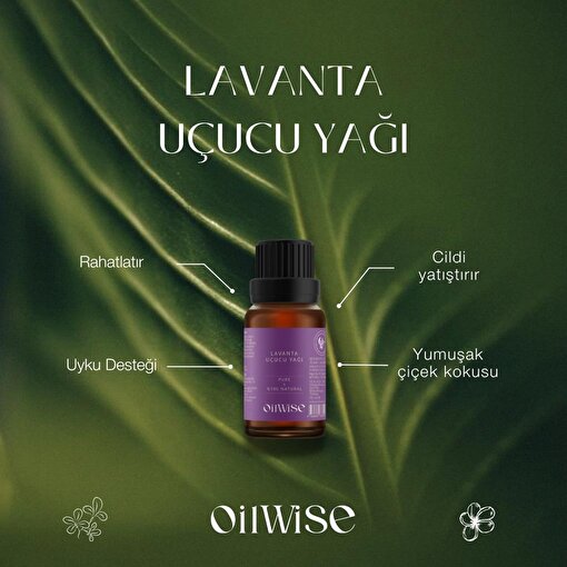 Oilwise Sakinleştirici ve Ferahlatıcı Lavanta Uçucu Yağı 10 ml. ürün görseli