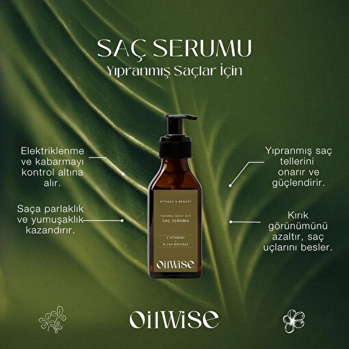 Oilwise Yıpranmış Saçlara Özel Güçlendirici ve Besleyici Saç Bakım Serumu 100 ml. ürün görseli