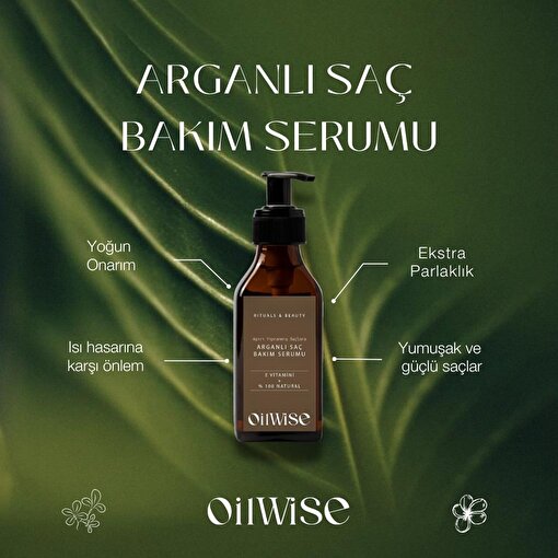 Oilwise Yıpranmış Saçlara Özel Nemlendirici ve Besleyici Arganlı Saç Serumu 100 ml. ürün görseli