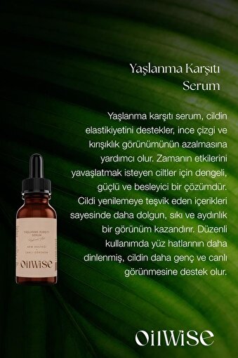 Oilwise Hyalüronik Asit Kırışıklık ve Yaşlanma Karşıtı Serum 30 ml. ürün görseli
