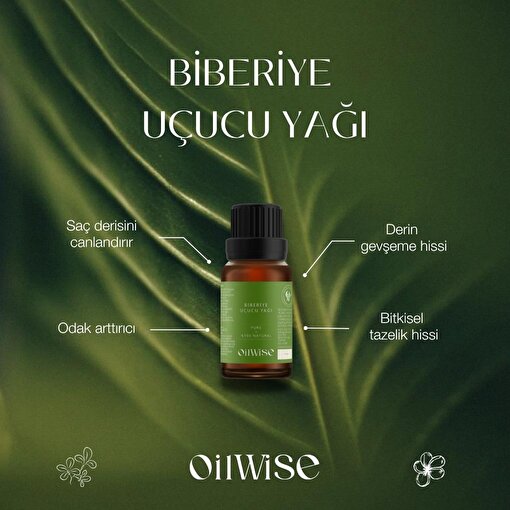 Oilwise Akne ve Kepek Karşıtı Biberiye Uçucu Yağı 10 ml. ürün görseli