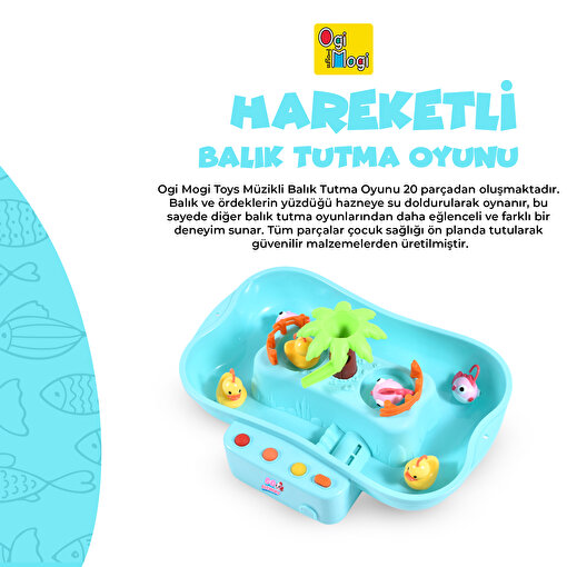 Ogi Mogi Toys Pilli Müzikli Balık Tutma Oyunu. ürün görseli