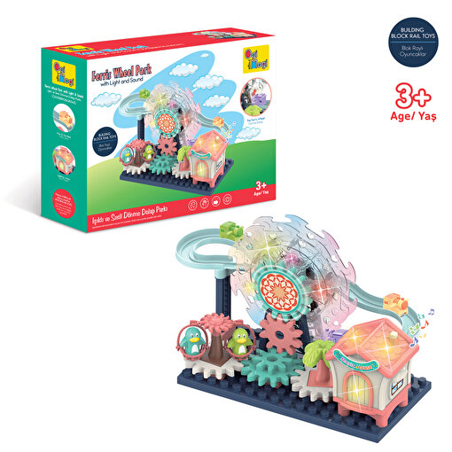 Ogi Mogi Toys Işıklı ve Sesli Dönme Dolaplı Penguenli Lunapark Oyun Seti. ürün görseli