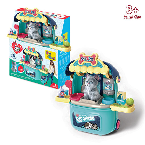 Ogi Mogi Toys Evcil Hayvan Oyun Seti Tekerlekli Çekçekli Sırt Çantası . ürün görseli