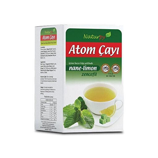 Picture of Naturpy Grisstee  Mint - Lemon (Ready To Drink Cubes) 150 gr