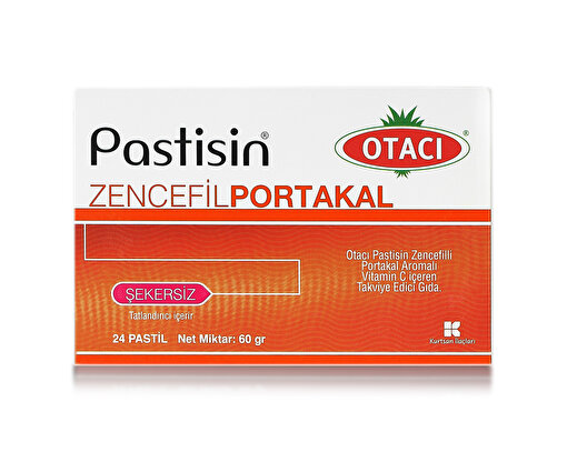 Picture of Otaci Pastisin Sugar Free Ginger Orange Pastille