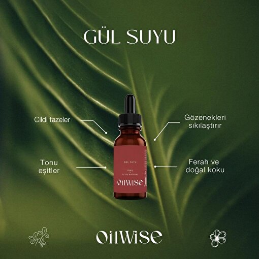 Oilwise Gözenek Sıkılaştırıcı ve Nemlendirici Gül Suyu 100 ml. ürün görseli
