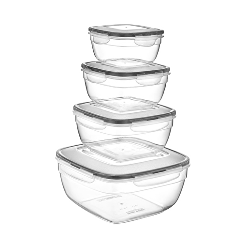 Picture of Plastart Fresh Box 4-Piece Set(Lc-100 + Lc-105 + Lc-110 + Lc-120)(0,6 Lt. + 1 Lt. + 1,7 Lt. + 4 Lt.)