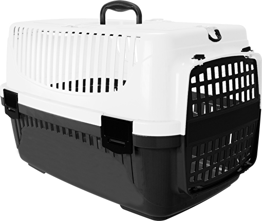 Picture of Pet Plastart Pet Carrier (Plastic Mesh Door) No:2 Black Eko