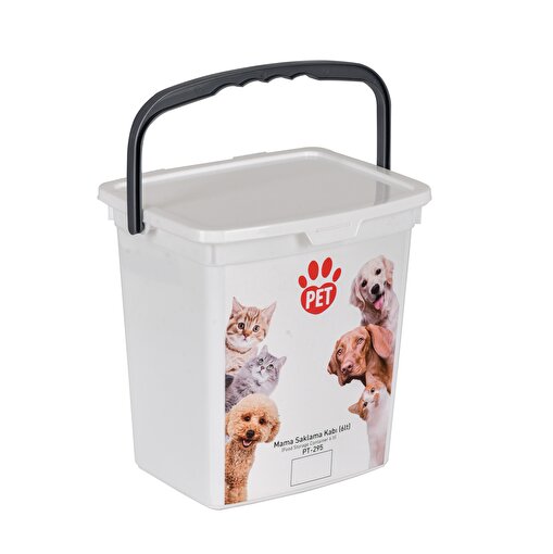 Picture of Pet Plastart Food Storage Container White 6 Lt
