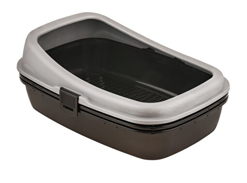 Picture of Pet Plastart Tray Cat Littler With Strainer Matte Gray&Black 42 X 61,5 X 25