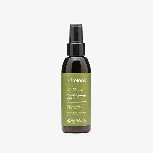 PURELOOK BiKePi Organik ve Vegan Sertifikalı Saç ve Vücut Sprey 125ml. Bit Kene Pire Kovucu. ürün görseli