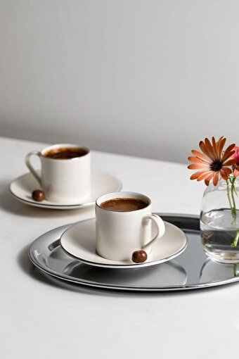 Picture of Porser Lumina Silver Pure Coffee Set 4 Pieces
