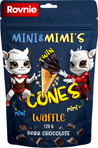 Picture of Rovnie Dark Chocolate Cones 120 Gr