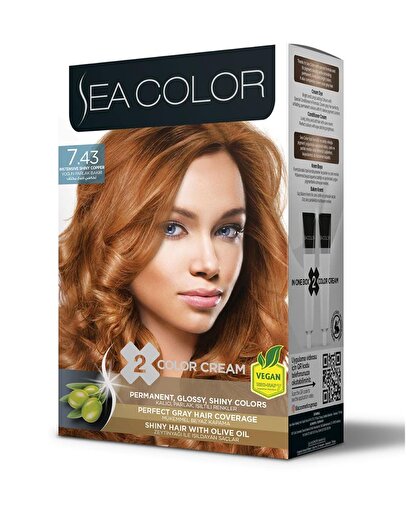 Picture of SEA COLOR HAIR DYE KIT 7.43