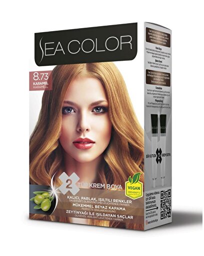 Picture of SEA COLOR HAIR DYE KIT 8.73