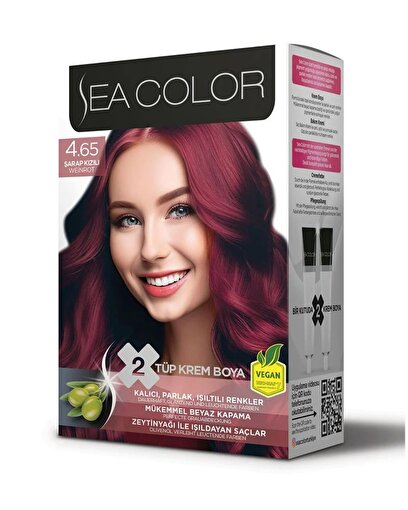 Picture of SEA COLOR HAIR DYE KIT 4.65