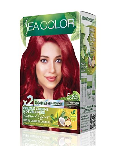 Picture of SEA COLOR AMMONIA FREE  HAIR DYE KIT 5.65