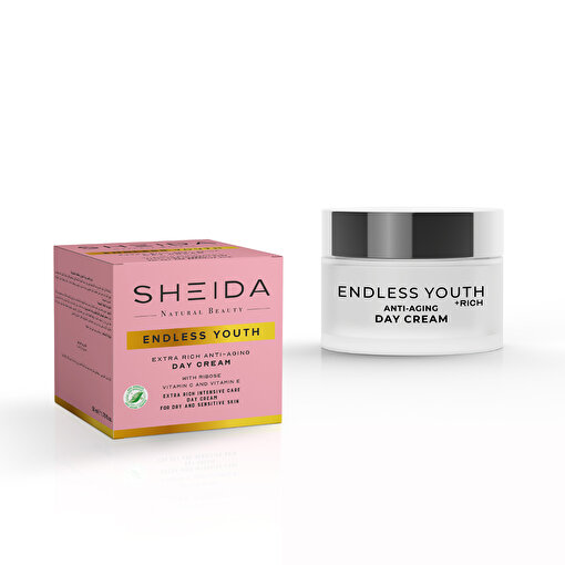 Sheida Endless Youth Yaşlanma Karşıtı Ekstra Zenginleştirilmiş Gündüz Kremi 50 ml -Kuru & Hassas Ciltler. ürün görseli