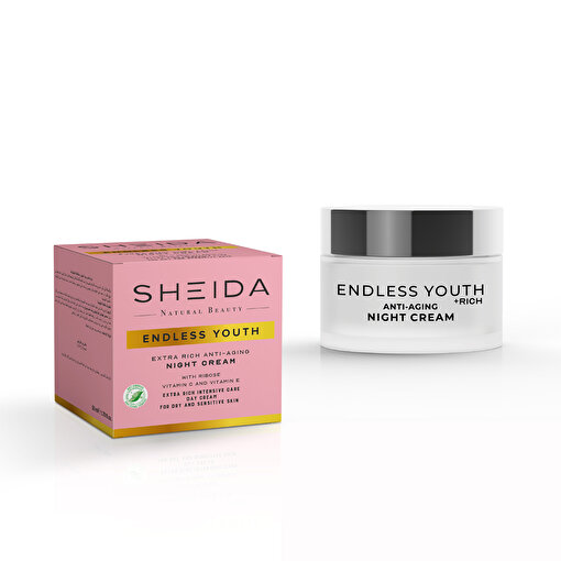 Sheida Endless Youth Yaşlanma Karşıtı Ekstra Zenginleştirilmiş Gece Kremi 50 ml - Kuru & Hassas Ciltler. ürün görseli