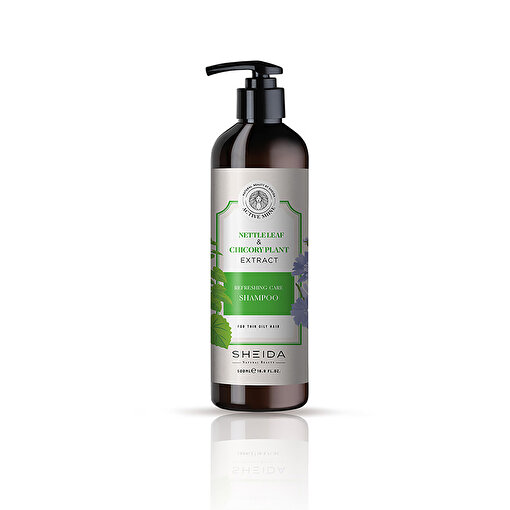 Picture of Sheida Active Shine Refreshing Care Shampoo With Nettle Leaf And Chicory Plant Extract 500ML