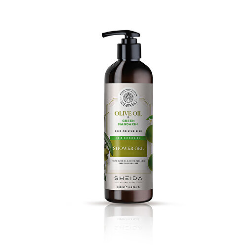 Picture of Sheida Active Shine Deep Moisturizing Shower Gel With Olive Oil And Green Mandarin 500ML