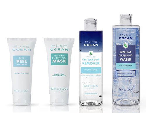 Sheida Pure Ocean Makyaj ,Yüz Temizleme ve Peeling Seti . ürün görseli