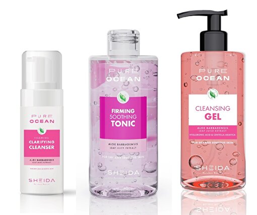 Sheida Pure Ocean Yüz Temizleme Seti - Kuru ve Hassas Ciltler İçin. ürün görseli