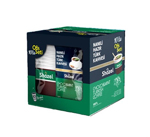 Picture of Shazel Choco And Mint instant Turkish Coffee Office Set 12g X 10 Pieces X 12 Boxes X 1 Carton