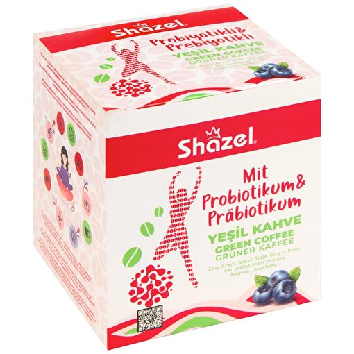 Picture of Shazel Green Coffee With Probiotic & Prebiotic 2,6g X 14 Pieces X 12 Boxes X 1 Carton