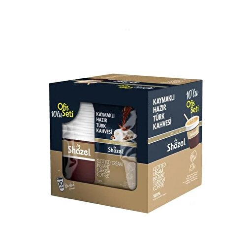 Picture of Shazel Cloted Cream instant Turkish Coffee Office Set 12g X 10 Pieces X 12 Boxes X 1 Carton