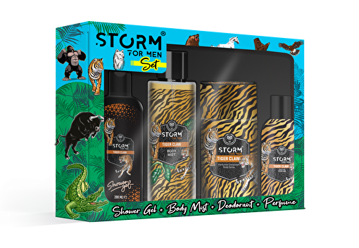 Picture of Storm Set Tiger Claw Shower Gel+Edp+Deodorant+Body Mist
