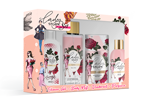 Picture of Lady Storm Set Love Shower Gel+Edp+Deodorant+Body Mist