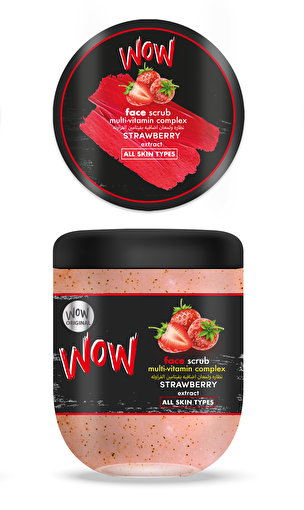 Picture of Wow Face Scrub Strawberry Extract 500 Ml  