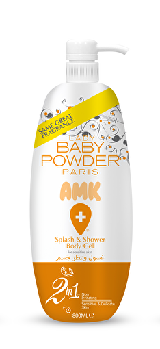 Picture of Lady Baby Powder Amk Splash Shower Gel Orange 800 Ml 