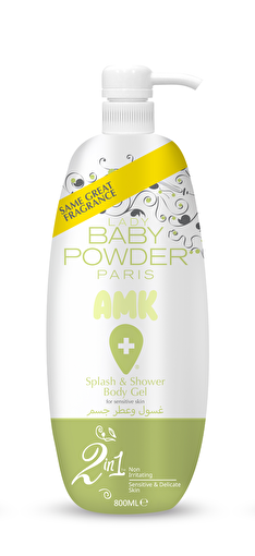 Picture of Lady Baby Powder Amk Splash Shower Gel Green 800 Ml 