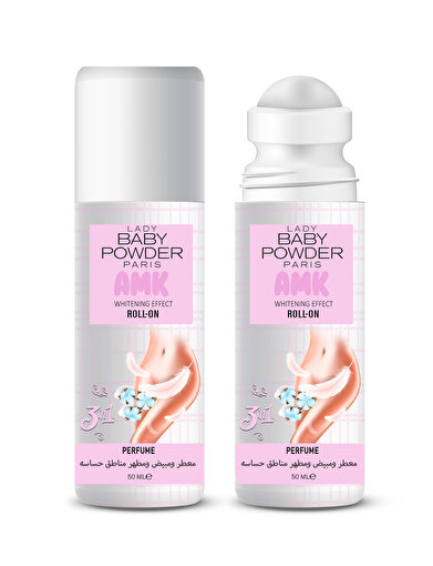 Picture of Lady Baby Powder Amk Whitening Effect Roll On 50 Ml 