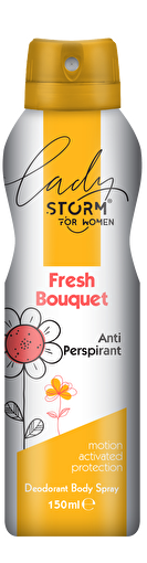 Picture of Lady Storm Deodorant Spray For Women Anti Perspirant Fresh Bouquet 150 Ml