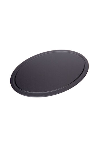 Picture of Sürel Cast iron oval serving plate  23X33 cm black
