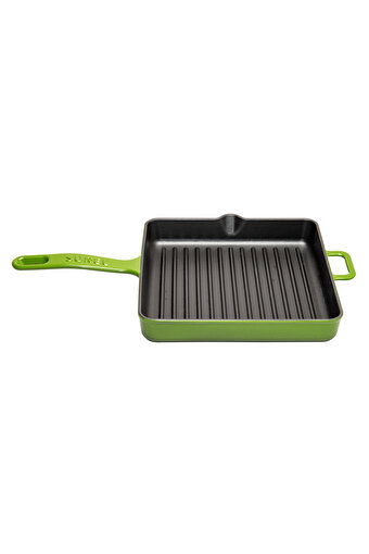 Picture of Sürel Cast iron square grill pan   25x25 cm green