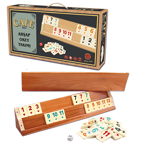 Picture of Star Cafe Wooden Okey Set