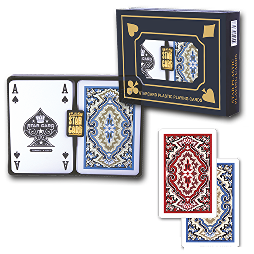 Picture of Star Plastic Cards 2-Pack (Carpet Pattern)