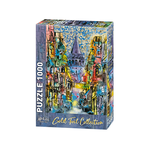 Picture of Star Galata Tower, Gold Leaf, 1000 Piece Puzzle