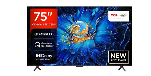 TCL 75C6KS 75'' 190 Ekran Uydu Alıcılı 4K Ultra HD MiniLED Google TV. ürün görseli