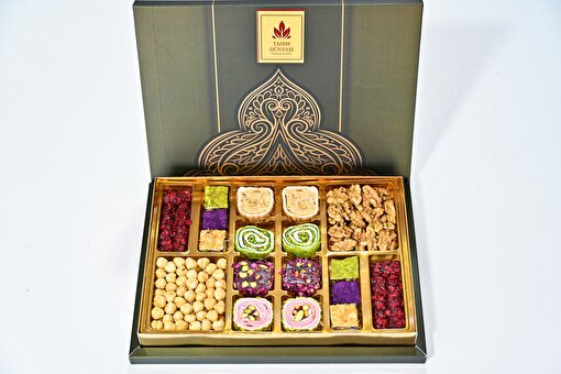 Tadım Dünyası Lüx Karışık Hediyelik Kuruyemiş & Lokum 850 gr 102. ürün görseli